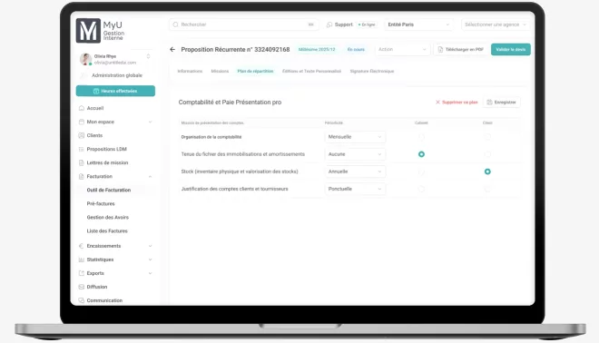 Produits MyU Gestion Interne Lettre de Mission