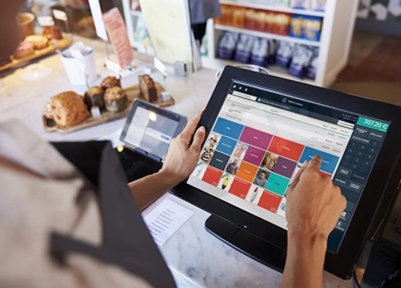 Ecran logiciel Shop Application