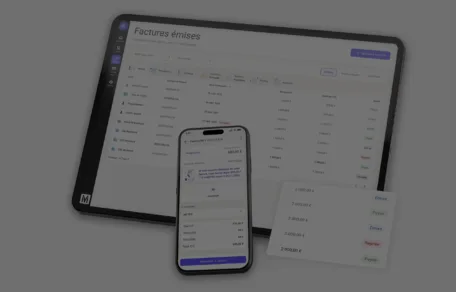Logiciel de facturation MyUnisoft MyU Gestion First pour TPE et PME : suivi des factures émises sur tablette et approbation des factures fournisseurs sur mobile