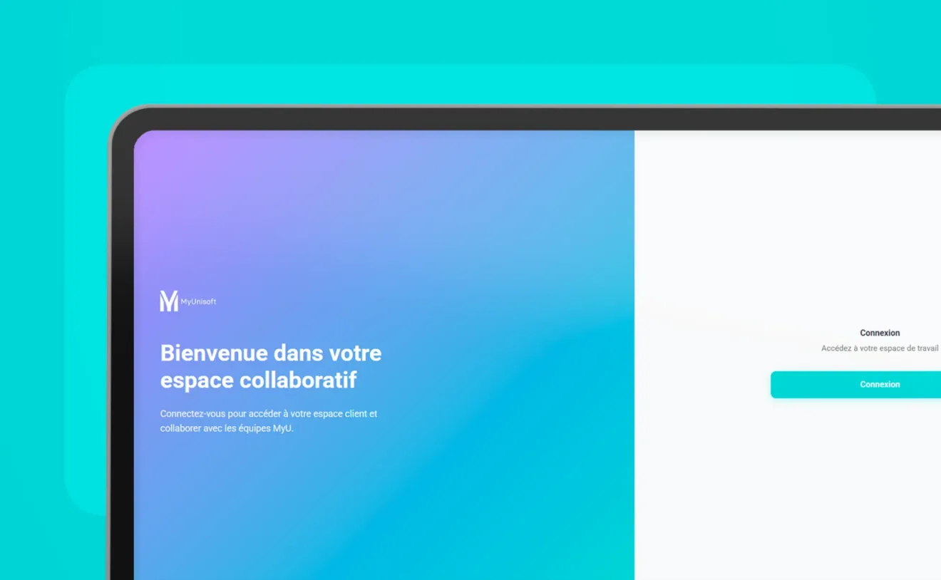 Page de connexion à MyU360, l’espace collaboratif MyUnisoft dédié aux cabinets d’expertise comptable